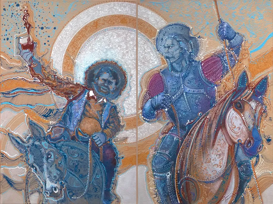 picture 1 Krzysztof Trzaska, 2 paintings - diptych 