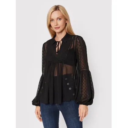 Zdjęcie Guess Bluzka W2YH53 WDW52 Czarny Relaxed Fit