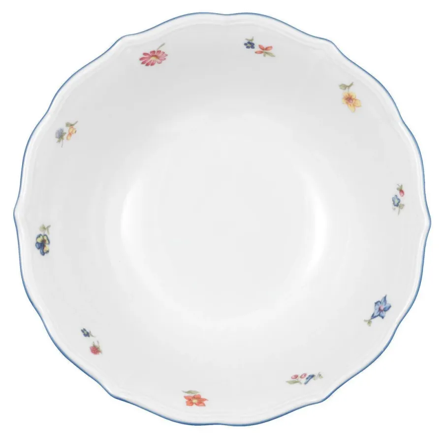 obrazek 2 Okrągła porcelanowa duża miska 25 cm z kwiatowym zdobieniem – Seltmann Weiden