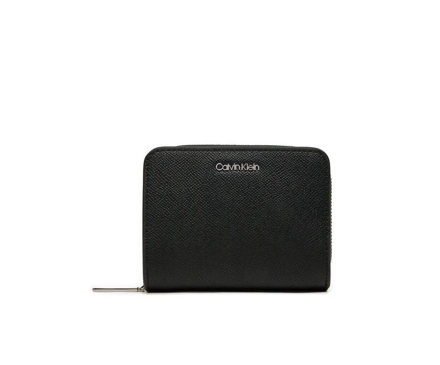 obrazek 1 Calvin Klein Mały Portfel Damski Ck Must Md Zip Around_Caviar K60K612831 Czarny