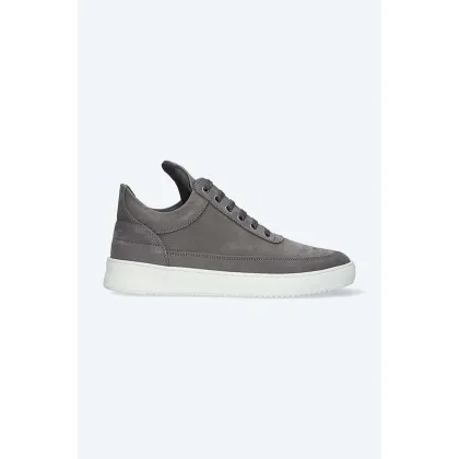 Zdjęcie Filling Pieces sneakersy skórzane Low Top Ripple Nubuck 25122842002 kolor szary