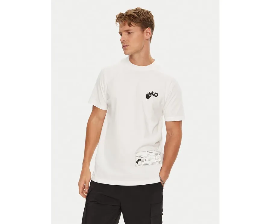obrazek 1 Off-White T-Shirt OMAA027T22JER0010110 Biały Regular Fit