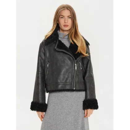 Zdjęcie MAX&Co. Kurtka skórzana 2426086074200 Czarny Regular Fit