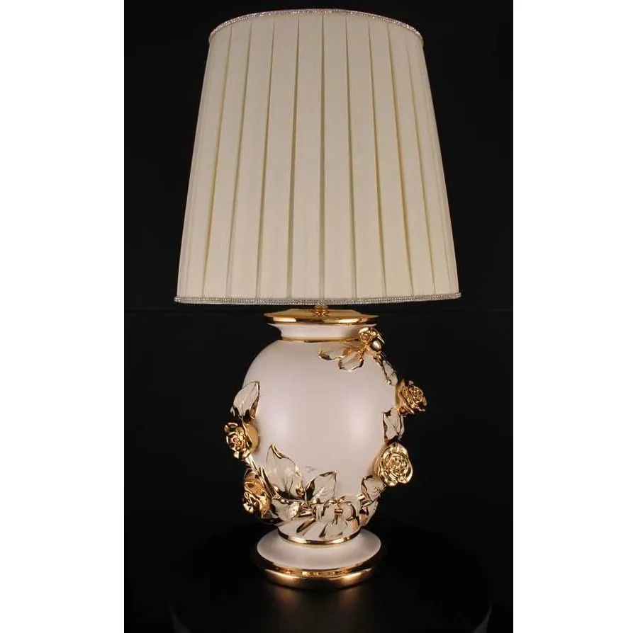 obrazek 1 Zdobnicza lampa salonowa z ceramiki