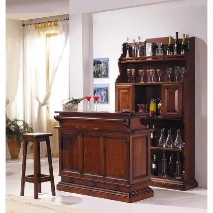 Zdjęcie Elegancka, klasyczna lada barowa z litego drewna - Zanini