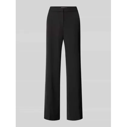 Zdjęcie Spodnie materiałowe z wysokim stanem i zapięciem na guzik, haftkę i zamek błyskawiczny