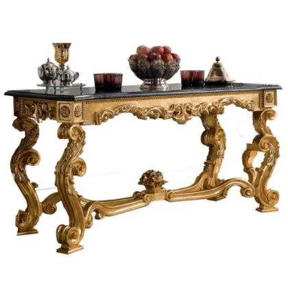 Zdjęcie Klasyczna konsola z marmurowym blatem