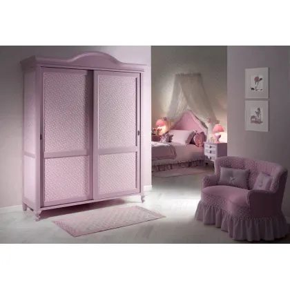 Zdjęcie Elegancka szafa do pokoju małej dziewczynki - Halley