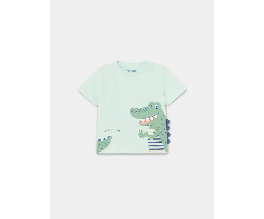 obrazek 1 Mayoral T-Shirt 1022 Zielony Regular Fit