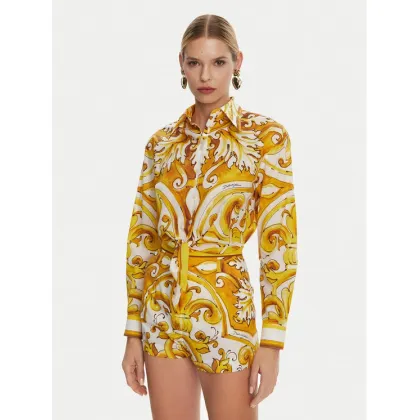 Zdjęcie Dolce&Gabbana Koszula F5S65T FI5JK Żółty Regular Fit