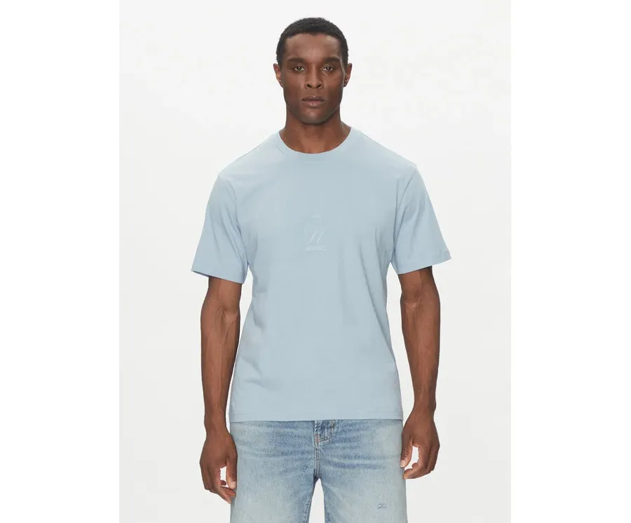 obrazek 1 HUGO T-Shirt 50538246 Błękitny Regular Fit