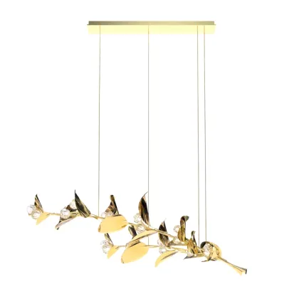 Zdjęcie Designerski żyrandol w kształcie kwitnącej rośliny - Fara