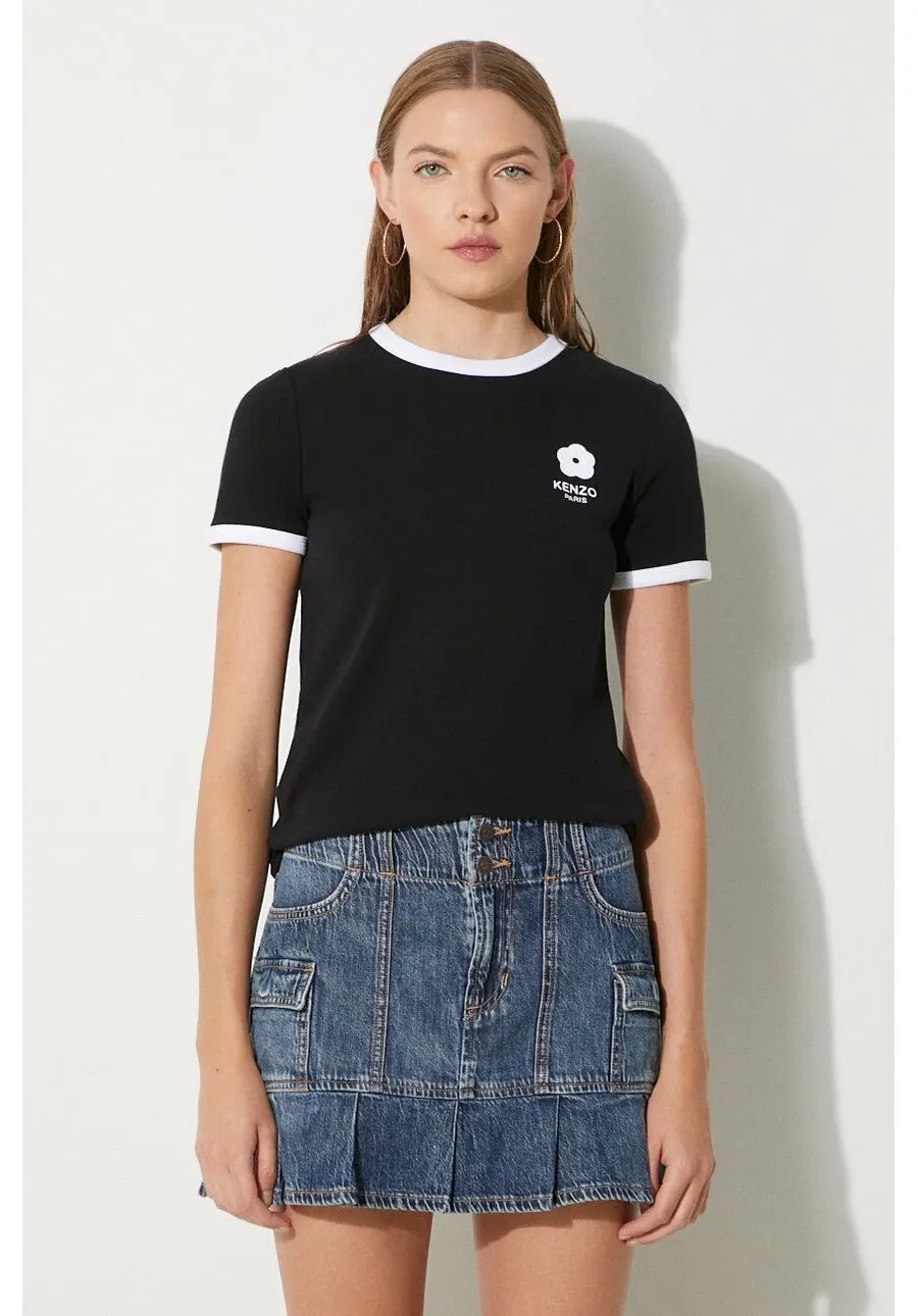 obrazek 1 Kenzo t-shirt Boke Flower 2.0 Classic damski kolor czarny FE62TS1294SR.99J
