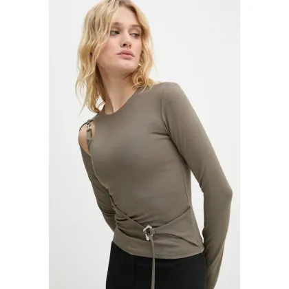 Zdjęcie Heliot Emil longsleeve damski kolor zielony AW24.W.13.071.DG23