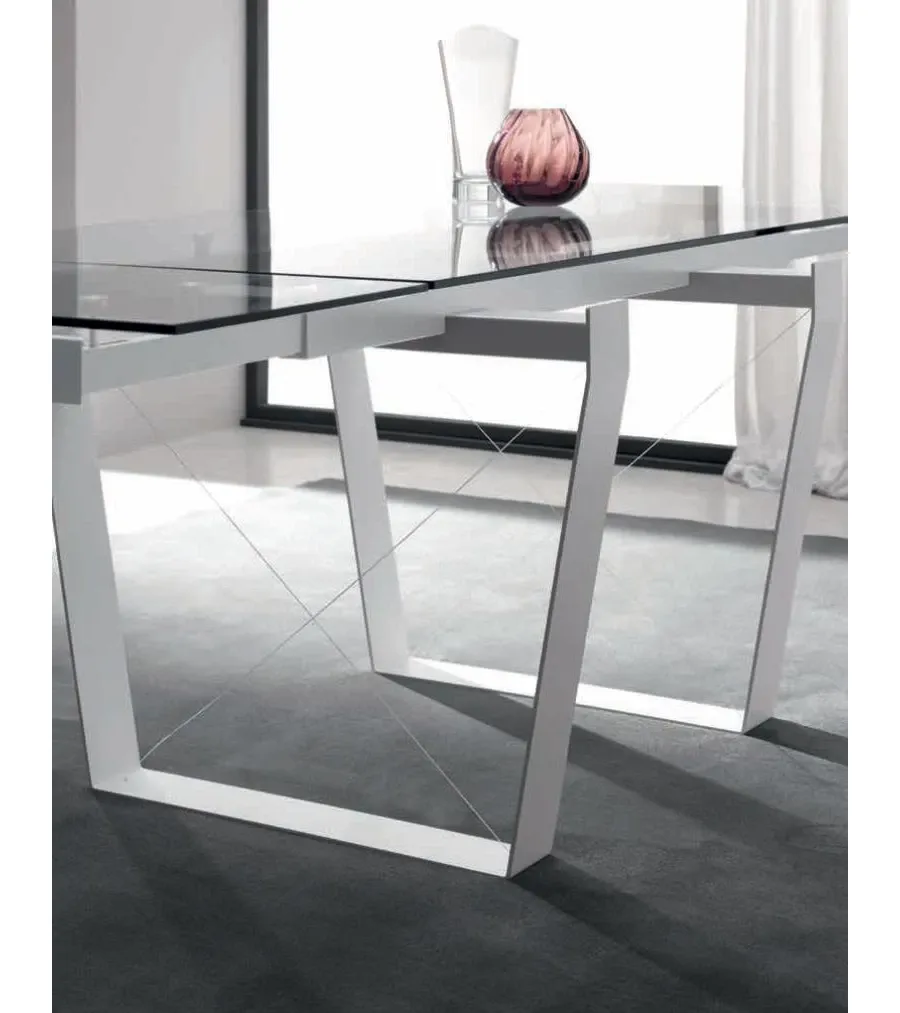 obrazek 5 Elegancki rozkładany stół w stylu nowoczesnym L. 140+40+40 P. 90 H. 75 cm – Zamagna Italia