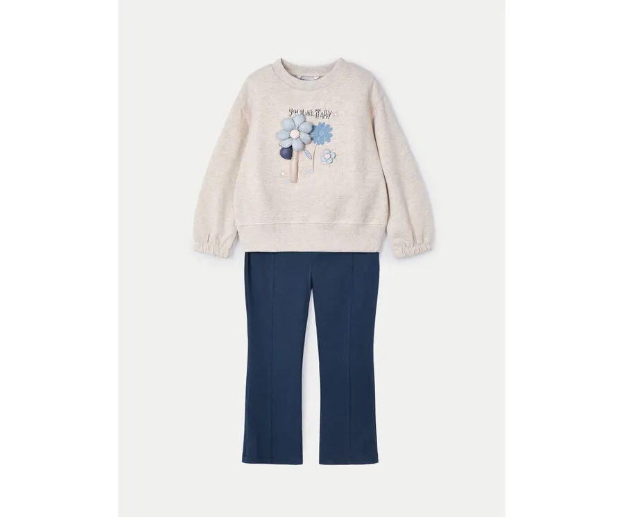 obrazek 1 Mayoral Komplet bluza i legginsy 4710 Różowy Regular Fit