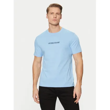 Zdjęcie Guess Jeans T-Shirt M4YI52 K8HM0 Niebieski Slim Fit