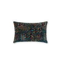 Picture Square pillow with a geometric pattern