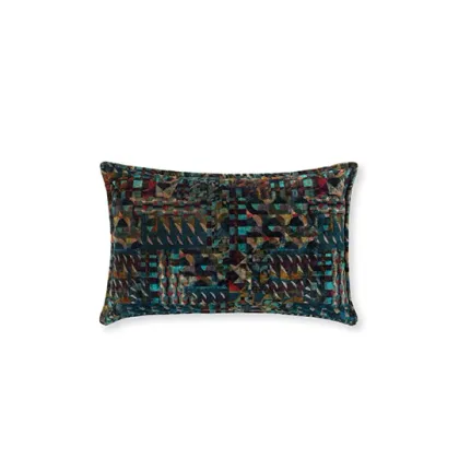 Zdjęcie Kwadratowa poduszka z geometrycznym wzorem