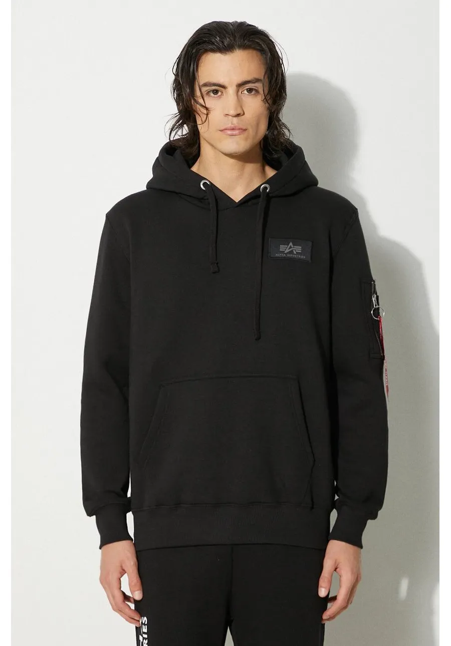 obrazek 1 Alpha Industries bluza męska kolor czarny z kapturem