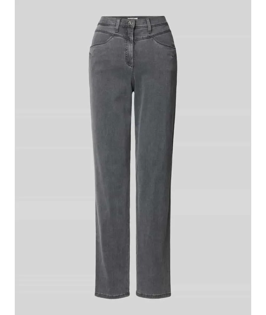 obrazek 1 Jeansy o kroju super slim fit z wpuszczanymi kieszeniami model ‘Laura Deco’