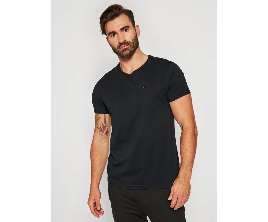 obrazek 1 Tommy Jeans T-Shirt DM0DM04411 Czarny Slim Fit