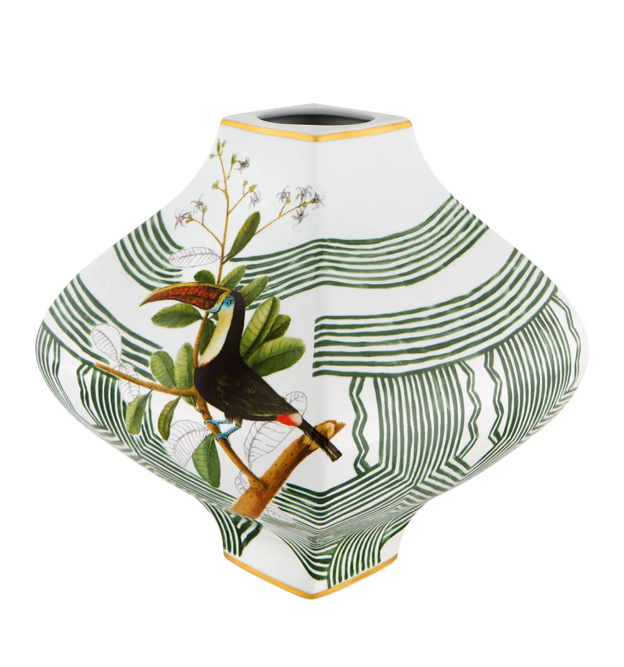 obrazek 1 Fantastyczny wazon porcelanowy Amazonia Tucano