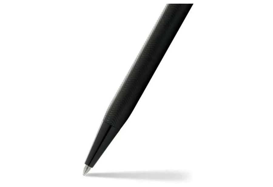obrazek 3 Czarny długopis Sheaffer Intensity rowkowany z wykończeniami PVD