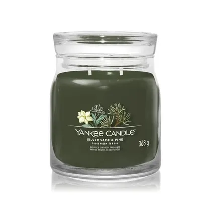 Zdjęcie Yankee Candle Siver Sage & Pine Signature Jar Świeca zapachowa 368 g
