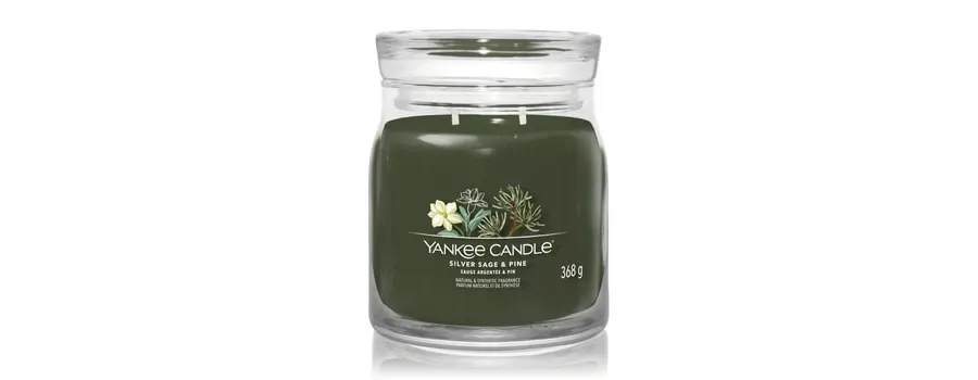 obrazek 1 Yankee Candle Siver Sage & Pine Signature Jar Świeca zapachowa 368 g