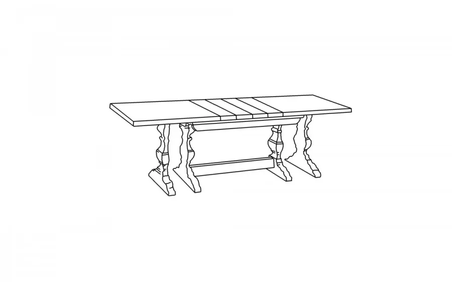 obrazek 2 Włoski, klasyczny stół rozsuwany 180-360cm do eleganckiej jadalni - Zanini