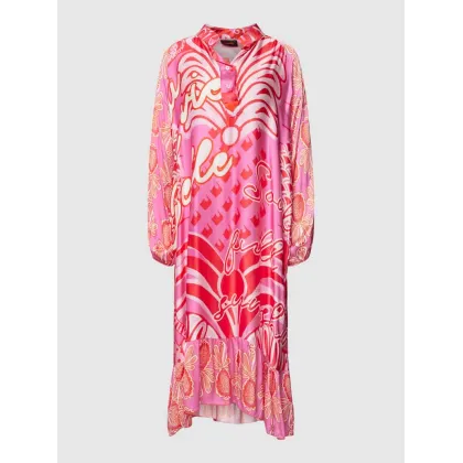 Zdjęcie Sukienka midi z wiskozy ze wzorem na całej powierzchni