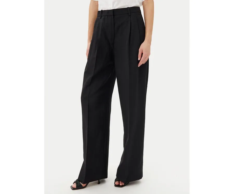 obrazek 1 Tommy Hilfiger Spodnie materiałowe WW0WW45460 Czarny Relaxed Fit