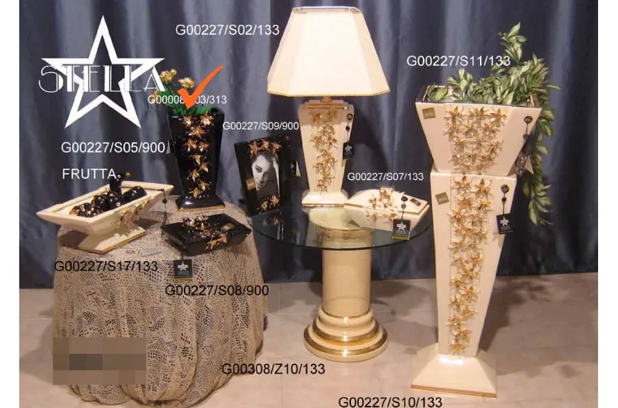 obrazek 1 Ozdobny ceramiczny czarny wazon do salonu