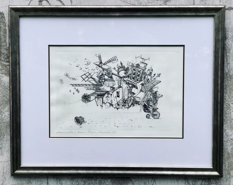 obrazek 2 Przeprowadzka - autorska grafika Dariusza Ślusarskiego