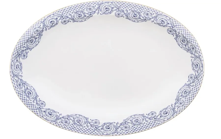 obrazek 1 Prestiżowy owalny półmisek z porcelany - kolekcja Fortuna