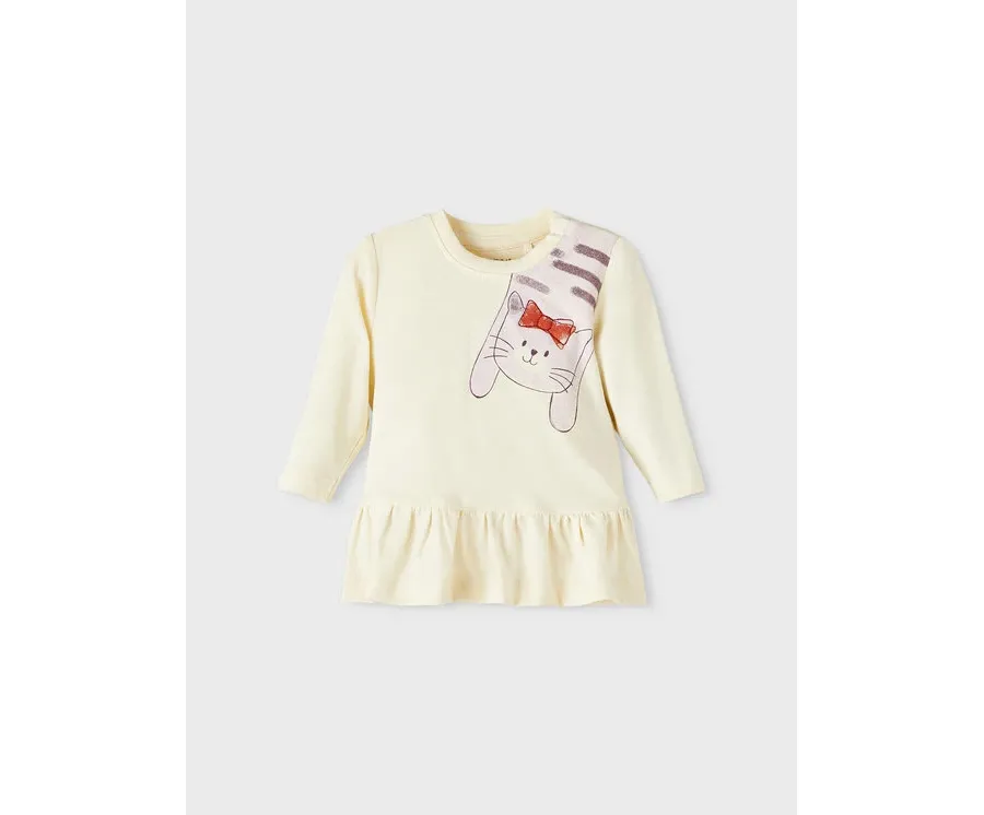 obrazek 1 NAME IT Bluzka 13210044 Écru Regular Fit