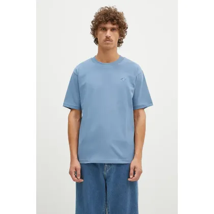 Zdjęcie New Balance t-shirt bawełniany Athletics Cotton męski kolor niebieski gładki MT41533HEB