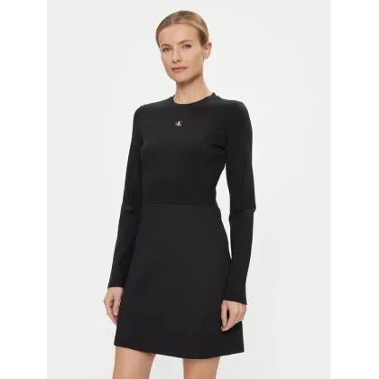 Zdjęcie Calvin Klein Jeans Sukienka codzienna Milano Spacer Mix Outfit Dress J20J222528 Czarny Regular Fit
