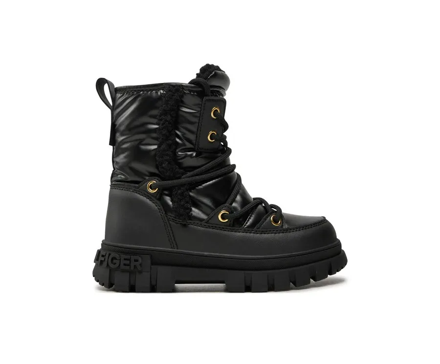 obrazek 1 Tommy Hilfiger Śniegowce Fur Boot T3A5-33610-1695 M Czarny