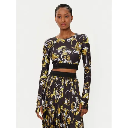 Zdjęcie Versace Jeans Couture Bluzka 78HAH218 Czarny Slim Fit