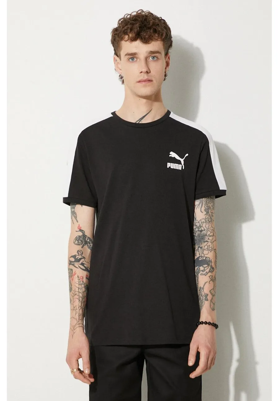 obrazek 1 Puma t-shirt  T7 męski kolor czarny z aplikacją 538204