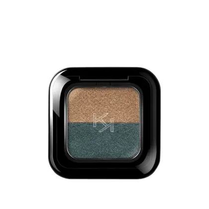 Zdjęcie KIKO Milano Bright Duo Eyeshadow Cień do powiek 1.8 g 15 Classic Gold / Green Teal