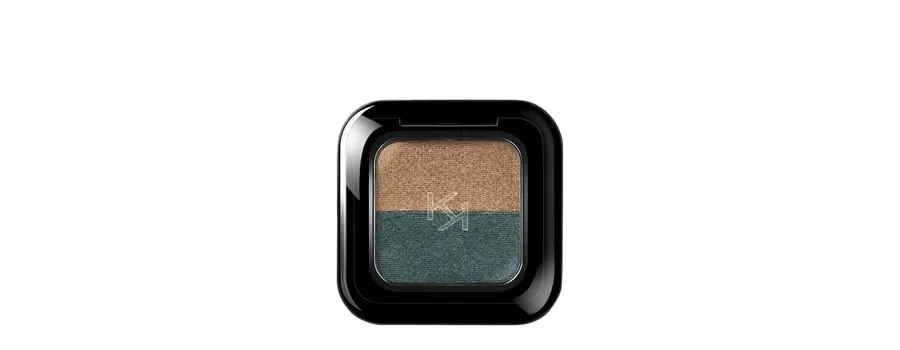 obrazek 1 KIKO Milano Bright Duo Eyeshadow Cień do powiek 1.8 g 15 Classic Gold / Green Teal