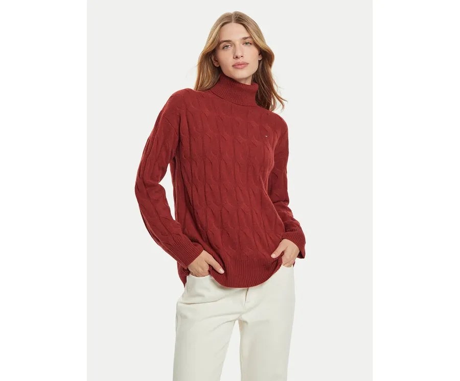 obrazek 1 Tommy Hilfiger Golf WW0WW43102 Czerwony Regular Fit