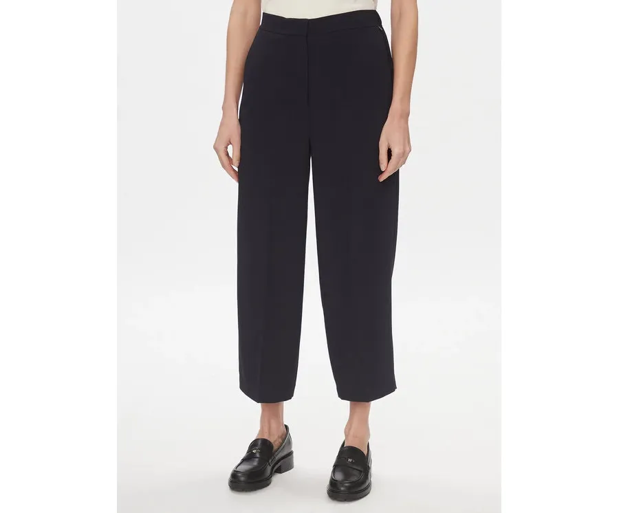 obrazek 1 Tommy Hilfiger Spodnie materiałowe WW0WW41908 Granatowy Wide Leg