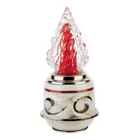 Picture Stylish electric lamp made of porcelain and tombstone decorations