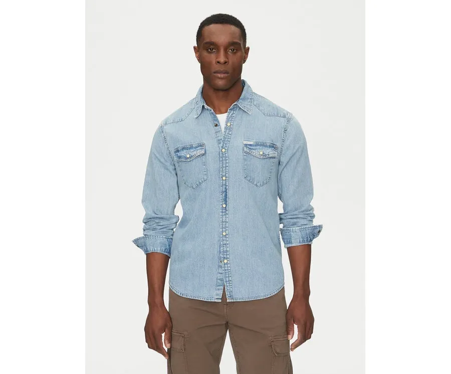 obrazek 1 Guess Jeans Koszula M5RH55 D5M82 Niebieski Regular Fit