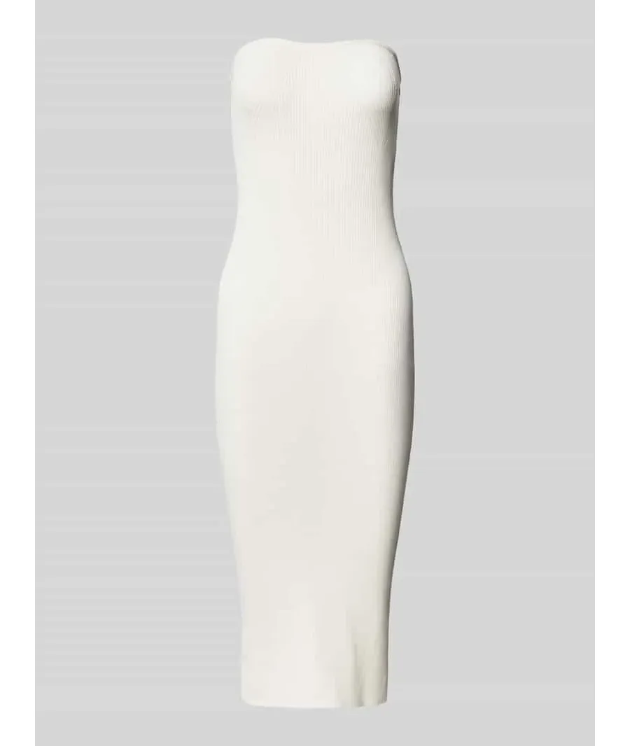 obrazek 1 Sukienka z odkrytymi ramionami o długości do kolan z efektem prążkowania model ‘WILLOW’