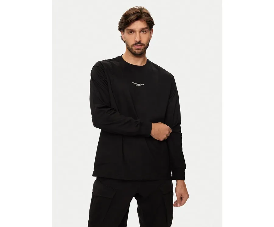obrazek 1 G-Star Raw Longsleeve Center Chest D25078 C336 6484 Czarny Oversize